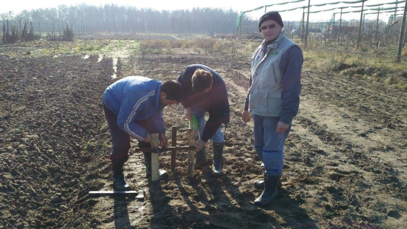 Означавање места за нови пластеник